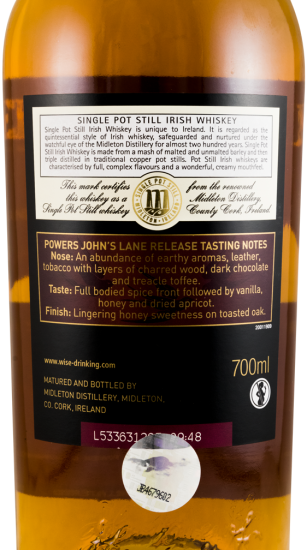 Powers John's Lane Release Single Pot Still 12 years