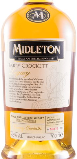 Midleton Barry Crockett Legacy Single Pot Still