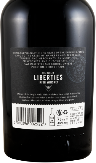 The Dublin Liberties Copper Alley Sherry Cask Finish Single Malt 10 anos