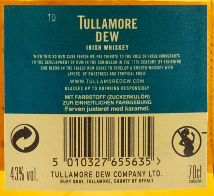 Tullamore Dew Caribbean Rum Cask Finish