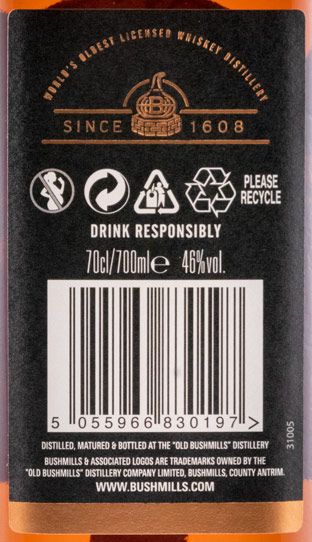 2008 Bushmills The Causeway Collection Douro Wine Cask Single Malt 12 years