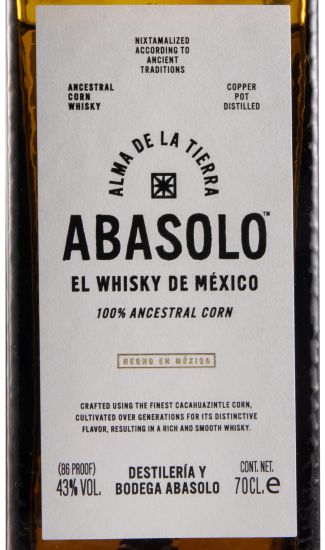 Abasolo El Whisky De Mexico Corn
