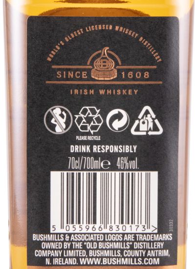 2010 Bushmills Cognac Casks Causeway 10 anos