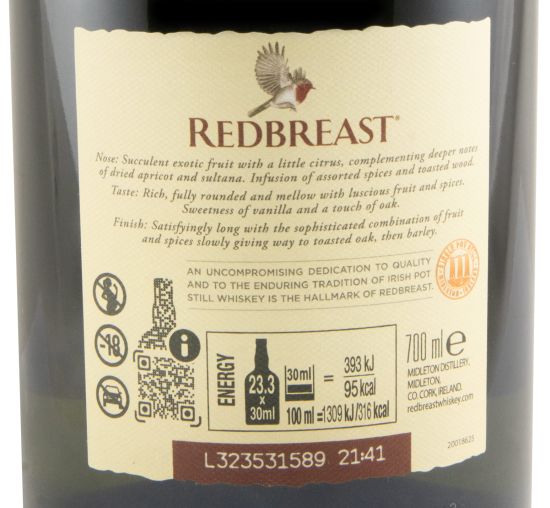 Redbreast Cask Strength Single Pot Still 12 anos 57.2%