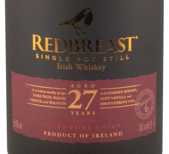 Redbreast Port Pipe Single Pot Still 27 anos