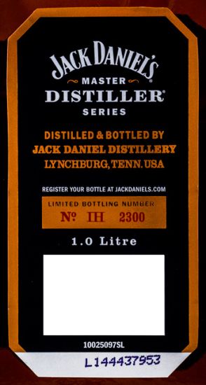 Jack Daniel's N.º 2 Master Distillery 1L