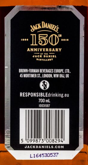 Jack Daniel's 150th Anniversary 70cl
