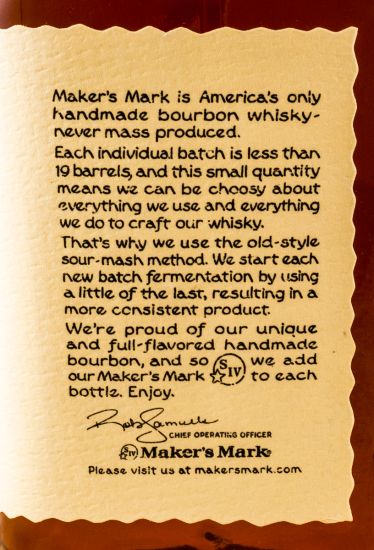 Makers Mark w/ cup