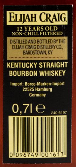 Elijah Craig Small Batch Barrel Proof