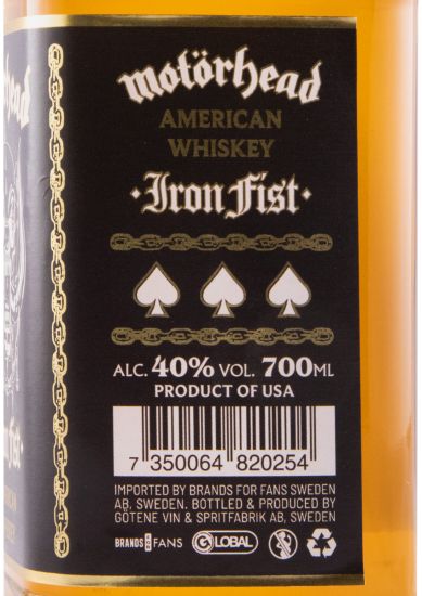 Whisky Motörhead Iron Fist Prime