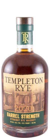2020 Templeton Rye Barrel Strength Straigth Rye
