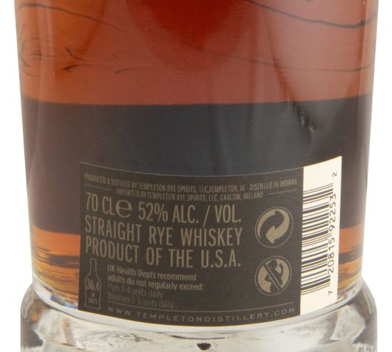 Templeton Single Barrel Rye 10 anos