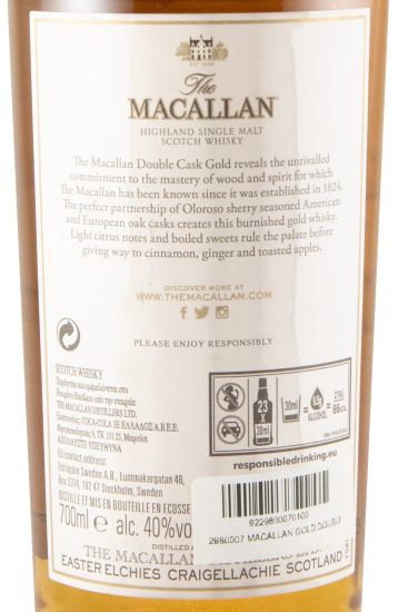 Macallan Gold Double Cask (damaged label)