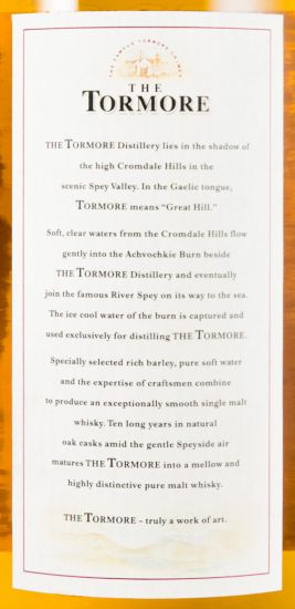 The Tormore 10 anos
