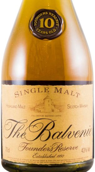 Balvenie Founder's Reserve 10 anos (garrafa antiga)