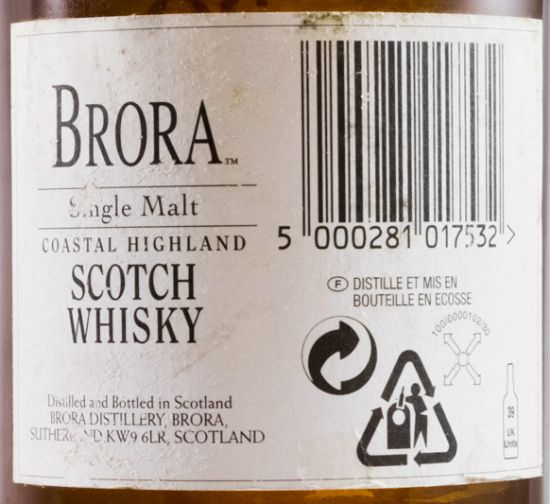 Brora 30 anos (garrafa n.º1979 engarrafado em 2005)