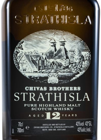 Strasthisla 12 years Old Label