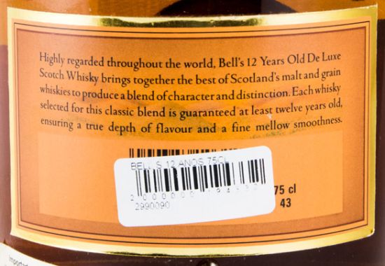 Bell's 12 years 75cl