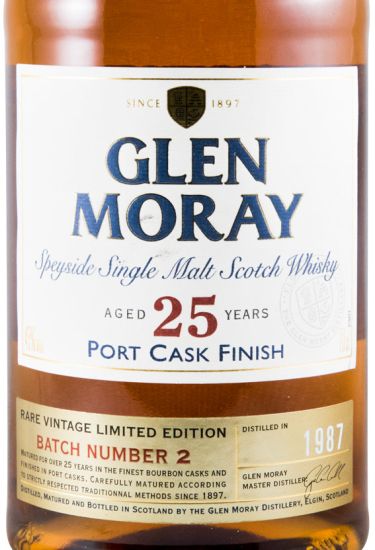 Glen Moray 25 anos Port Cask Finish Batch 2