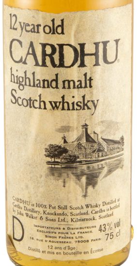 Cardhu 12 anos (garrafa alta) 75cl