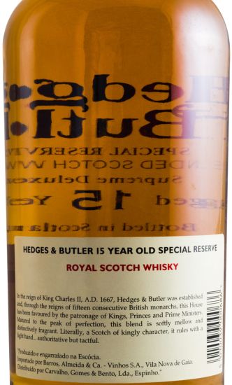 H&B 15 years Special Reserve