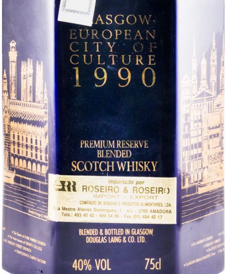 Glasgow European City of Culture 1990 Premium Reserve 75cl