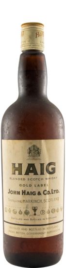 Haig Gformer label (slender bottle)