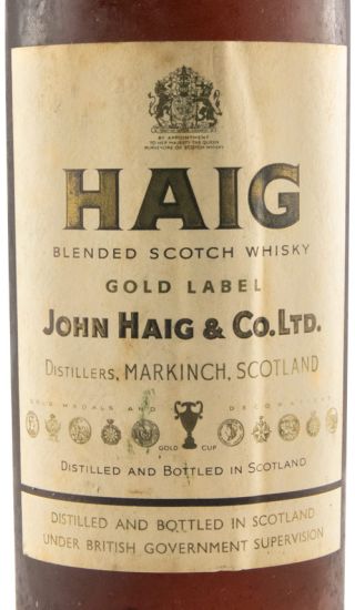 Haig Gformer label (slender bottle)