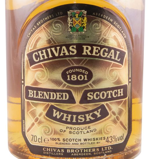 Chivas Regal 12 anos 43% (garrafa antiga)