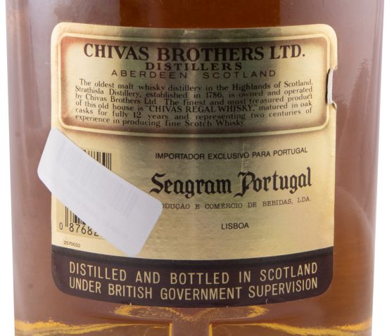 Chivas Regal 12 anos 43% (garrafa antiga)