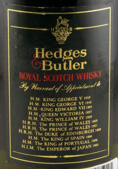 Hedges & Butler Royal 21 anos 75cl