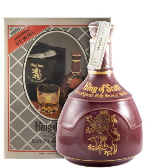 King of Scots 25 years w/Ice bucket (ceramic pitcher)