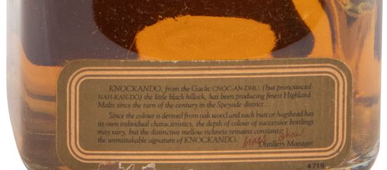 1965 Knockando Extra Old Reserve 75cl