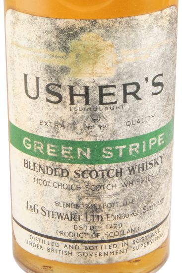 Usher Green Stripe 75cl