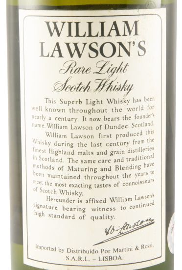William Lawson's Rare Light (low level) 75cl