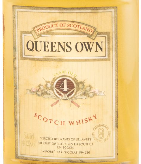 Frasco Queens Own 4 anos 37,5cl