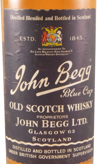 John Begg Blue Cap (round bottle) 75cl
