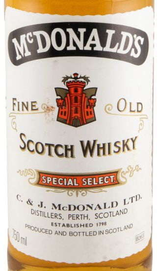 McDonald's Special Select Fine Old 75cl