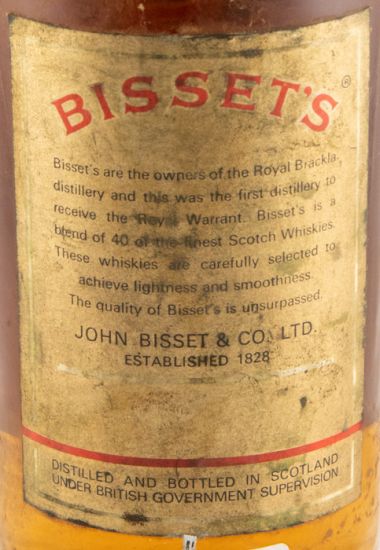 Bisset's Gold Label (garrafa redonda) 75cl