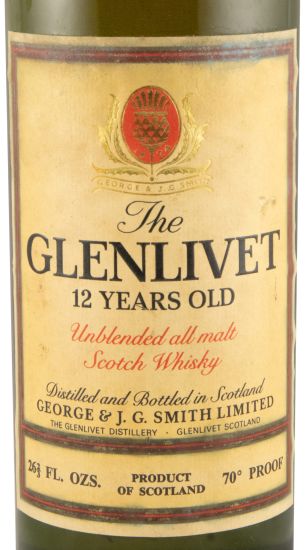 Glenlivet 12 anos (rótulo antigo) 75cl