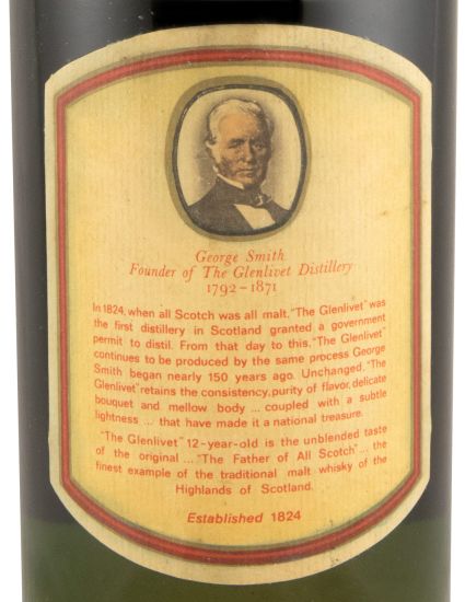 Glenlivet 12 anos (rótulo antigo) 75cl