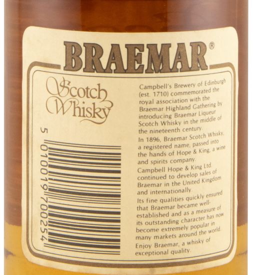 Braemar Fine Blended Whisky 75cl