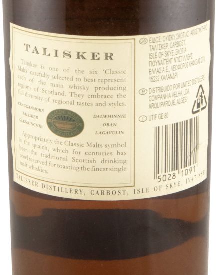 Talisker 10 anos (rótulo antigo)