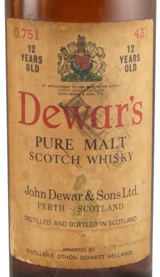 Dewar's Pure Malt 12 anos 75cl