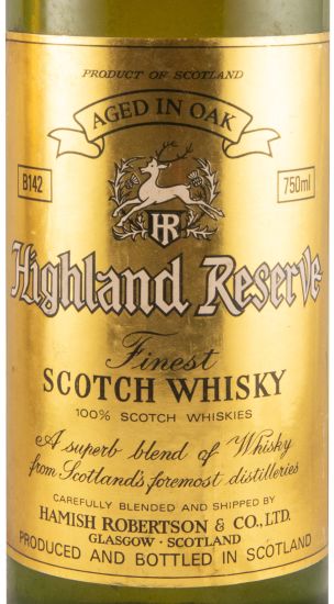 Hamish Robertson Highland Reserve 75cl