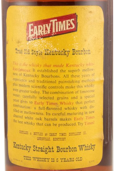 Early Times Straight Bourbon