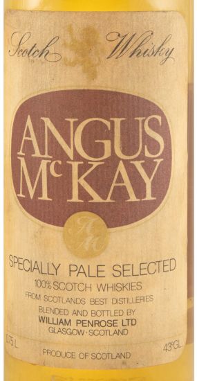 Angus Mckay Specially Pale Selected 75cl