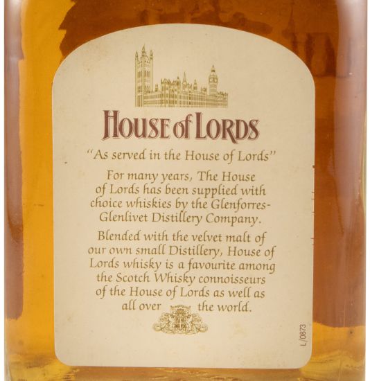 House of Lords 8 anos (rótulo branco) 75cl