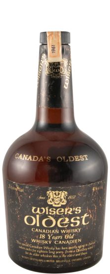 1961 Wiser's Oldest 18 years 71cl