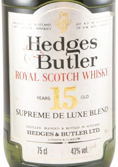 Hedges & Butler Royal Supreme 15 anos 75cl